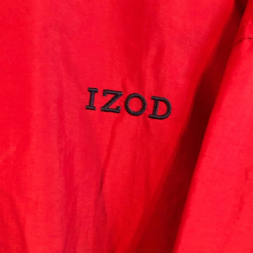 Izod Red Windbreaker Jacket